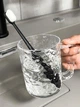 Тримач для зубної щітки зі склянкою для води пластиковий 10,5х8 см прозорий (CV-006) - зображення 7