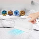 Аккумуляторный мини пылесос для удаления пылевых клещей IALESI, беспроводной ручной пылесос для чистки матрасов и ковров с УФ подсветкой Белый LS-825-White - изображение 2
