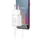 Блок живлення та кабель HOCO C88A Type-C Cable Star round dual port charger set білий - зображення 3