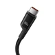 Кабель спиральный Type-C на Type-C Baseus Fish-Eye (1m, 100W, 5A, 480 Mbps). Black - изображение 3