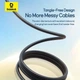 USB кабель 3в1 Micro USB / Lightning / Type-C Baseus Ultra-Fast 3in1 Fast Charging Cable (0.8 м, 3.5A). Black - зображення 4