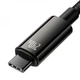 Дріт Baseus Tungsten Gold Fast Charging Type-C to Type-C 240W 3m Чорний - зображення 6