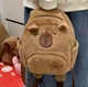 Пушистый рюкзак Capibara плюшевая сумка для детей / взрослых , 30 см, бежевый (105019117) - изображение 3