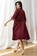 Халат женский хлопковый Хм1112 Марсала, 3XL - изображение 3