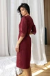 Халат женский хлопковый Хм1112 Марсала, 3XL - изображение 4