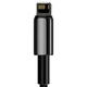 Data-Кабель Baseus Tungsten Gold Fast Charging USB to Lightning 2.4A 1m, Black - зображення 6