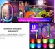 Овал RGB лампа розумний портативний світильник Tuya LED Bluetooth/Wi-Fi, керування голосом Alexa/Google, віддалений доступ, програма на Android/iOS black - зображення 3