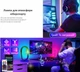 Овал RGB лампа розумний портативний світильник Tuya LED Bluetooth/Wi-Fi, керування голосом Alexa/Google, віддалений доступ, програма на Android/iOS black - зображення 5