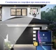 Уличная WiFi IP камера PC258 15Мп бело-черная 3 независимых объектива поворотные - изображение 7