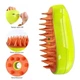 Паровая массажная щетка Pet Brush для вычесывания шерсти собак и кошек, цвет зеленый - изображение 2