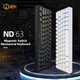 Механічна клавіатура на магнітних перемикачах IROK ND63 Pro White з RGB підсвічуванням, ENG + наклейки UA\RU - зображення 3