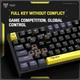 Игровая проводная клавиатура Onikuma G52 USB With RGB Wired Mechanical Keyboard 82 Keys |ENG раскладка, механическая, геймерская, компактная, USB, RGB-подсветка, 82 клавиши, широкая совместимость| Черный - изображение 7