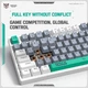 Игровая клавиатура Onikuma G52 (механическая, геймерская, проводная, USB, RGB-подсветка, 82 клавиши) - Белый - изображение 9
