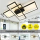 Управляемая светодиодная СМАРТ люстра ESLLSE SVEN 85W 3S 690x470x80мм Черная с пультом для кухни, спальни, гостиной - изображение 2