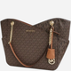 Сумка шопер жіноча з екошкіри Michael Kors Jet Set Travel 35F1GTVT3B Коричнева (194900658147) - зображення 3