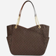 Сумка шопер жіноча з екошкіри Michael Kors Jet Set Travel 35F1GTVT3B Коричнева (194900658147) - зображення 2