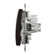 Выключатель одноклавишный кнопочный венге Sedna Design & Element Schneider Electric SDD181111 - изображение 5
