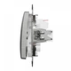 Выключатель одноклавишный с синей LED подсветкой матовый алюминий Sedna Design & Element SDD170101L - изображение 5