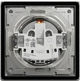 Розетка с заземлением, зах. шторками и крышкой IP44 Asfora Schneider Electric алюминий EPH3100361 - изображение 8