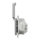 Розетка с заземленной крышкой и шторками IP44 алюминий Sedna Design & Elements SDD213024 - изображение 4