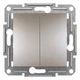 Выключатель кнопочный двухклавишный Schneider Electric бронза EPH1100169 - изображение 1