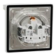 Розетка с крышкой из заземл, шторки, IP44 Asfora Schneider Electric белая EPH3100321 - изображение 2