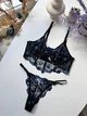 Комплект женского нижнего белья с корсетом SM2344gh черный Simply sexy S - изображение 1