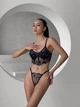 Комплект женского нижнего белья с корсетом SM2344k черный Simply sexy M - изображение 4