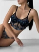 Комплект женского нижнего белья с корсетом SM2344k черный Simply sexy M - изображение 6