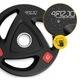 Диск олимпийский 4FIZJO 2 x 10 кг 51 мм металлический, прорезиненный Black (P-5905973401289) - изображение 7