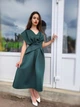 Сукня жіноча на одне плечі однотонна Asos Зелена 10937 M/ на укр. 44-46 - зображення 5