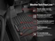 Килимки Weathertech Black для Volkswagen ID.4 (mkI) 2020→; Audi Q4 e-tron (mkI) 2021→ (1 ряд) (WT 4416371) - изображение 3