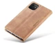 Чохол-книжка CaseMe з нубуку для iPhone 12 mini Світло-коричневий - зображення 6