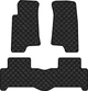 Килимки з екошкіри EVAtech ECO в салон авто для H3 Hummer 2005-2010 1 покоління SUV EU Екошкіра чорна з чорною ниткою чорний кант (HR51579ZB3LA4BBB) - зображення 1
