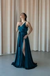 Изумрудное шелковое платье JadFashion L/XL изумрудный 43285466 - изображение 4