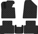 Коврики из экокожи EVAtech ECO в салон авто для Santa FE Sport (DM) Hyundai 2012-2018 3 поколения SUV USA Экокожа черная с черной нитью черный кант (HY14252CE5LA5BBB) - изображение 1