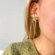 Елегантні жіночі сережки GracyRibb, золотисті - зображення 7