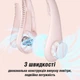 Безлопатевий вентилятор на шию акумуляторний FAN-01 тришвидкісний 1200 mAh та живлення від usb Рожевий - зображення 4