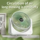 Вентилятор настольный USB Mini Desk fan аккумуляторный портативный белый - изображение 5