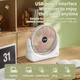 Вентилятор настольный USB Mini Desk fan аккумуляторный портативный белый - изображение 6
