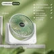 Вентилятор настольный USB Mini Desk fan аккумуляторный портативный белый - изображение 7