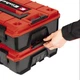 Кейс для инструмента Einhell E-Case S-F Красный пластиковый 9.5×42×28 см с разделителями для хранения и транспортировки инструмента (4540020) - изображение 4