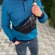 Нагрудная сумка натуральная кожа бананка через плечо Space leather - изображение 1