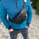 Нагрудная сумка натуральная кожа бананка через плечо Space leather - изображение 2