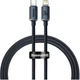 Зарядний кабель Baseus Crystal Shine Series Cable USB-C to Lightning 20W 1.2m Black (CAJY000201) - зображення 1