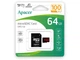Карта пам'яті Apacer 64 GB MicroSDHC UHS-I Class 10 + SD adapter (AP64GMCSX10UB-R) - зображення 2