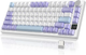 Клавиатура беспроводная AJAZZ AK 820 PRO 75% Purple-White-Blue - изображение 1