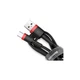 Кабель для быстрой зарядки Baseus Cafule Cable USB to Type-C 2A 2м (CATKLF-C91) Black/Red - изображение 4