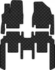 Коврики из экокожи EVAtech ECO в салон авто для Sedona (YP) 8 seats (2+3+3) Kia 2014-2020 3 поколения Minivan USA Экокожа черная с черной нитью черный кант (KI44508ZV3KH5BBB) - изображение 1