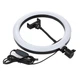 Кільцева лампа для зйомки Ring Fill Light QX-200 20 см LED компактна для фото і відео чорна - зображення 1